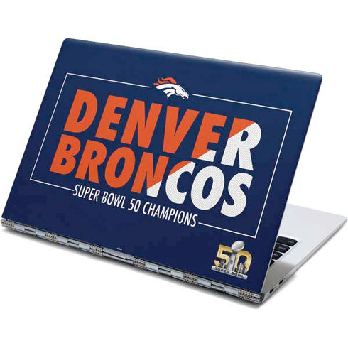 NFL Denver Broncos Super Bowl 50 Champions Bold Yoga 910 2-in-1 14in Touch-Screen Skin
